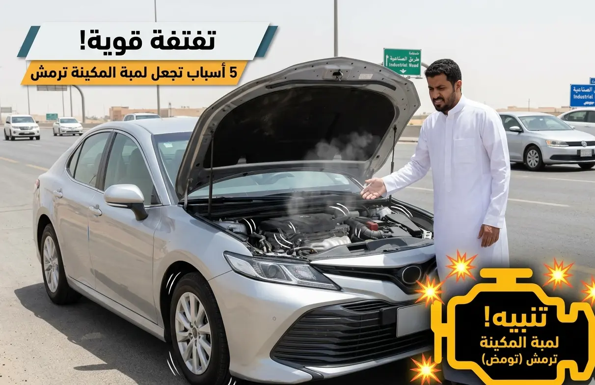 5 أسباب تجعل لمبة المكينة (Check Engine) ترمش (تومض).. أوقف الموتر فوراً!