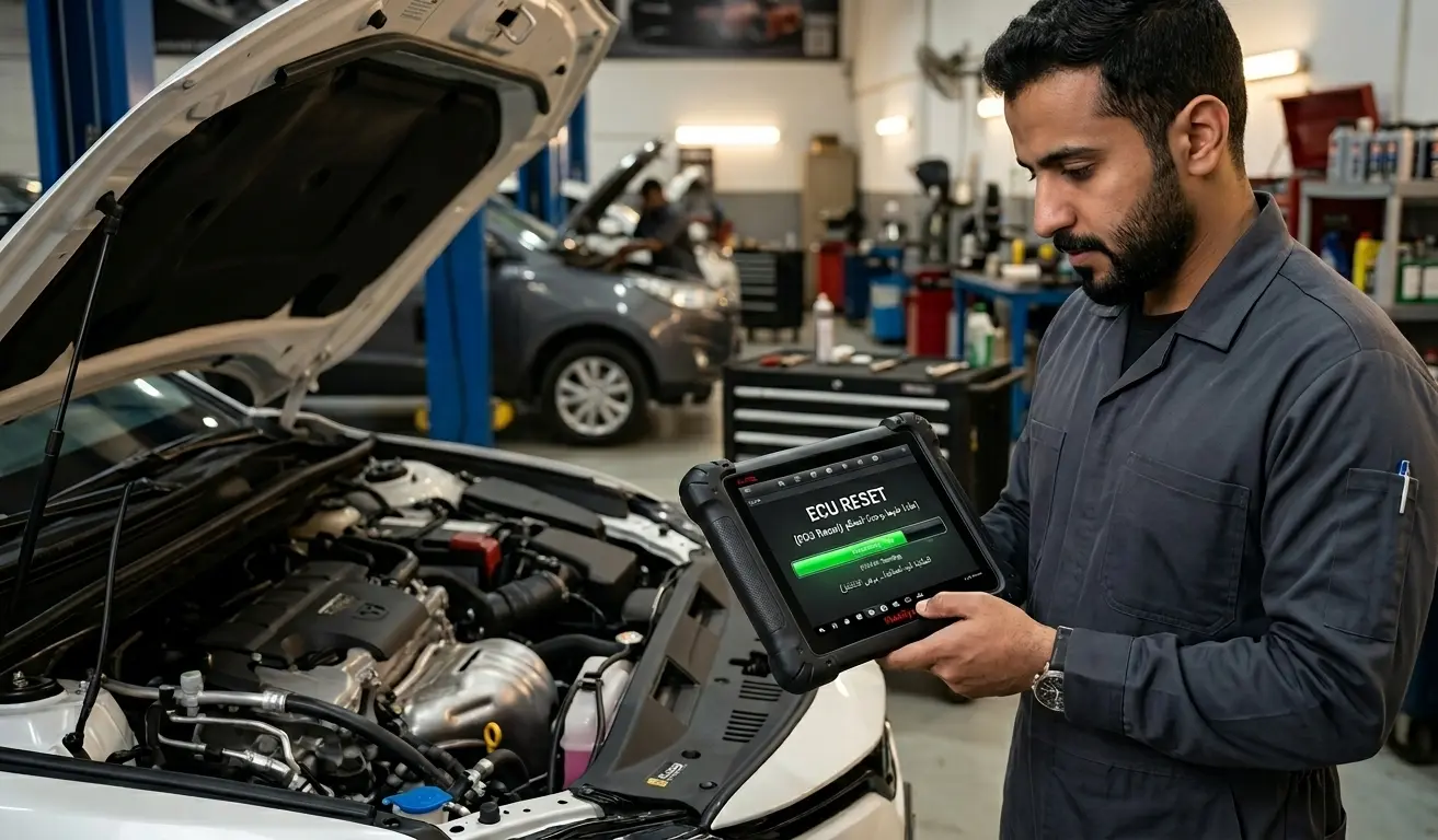 ECU reset متى تحتاجه وما هي خطوات ECU adaptation relearn عربي للسيارات