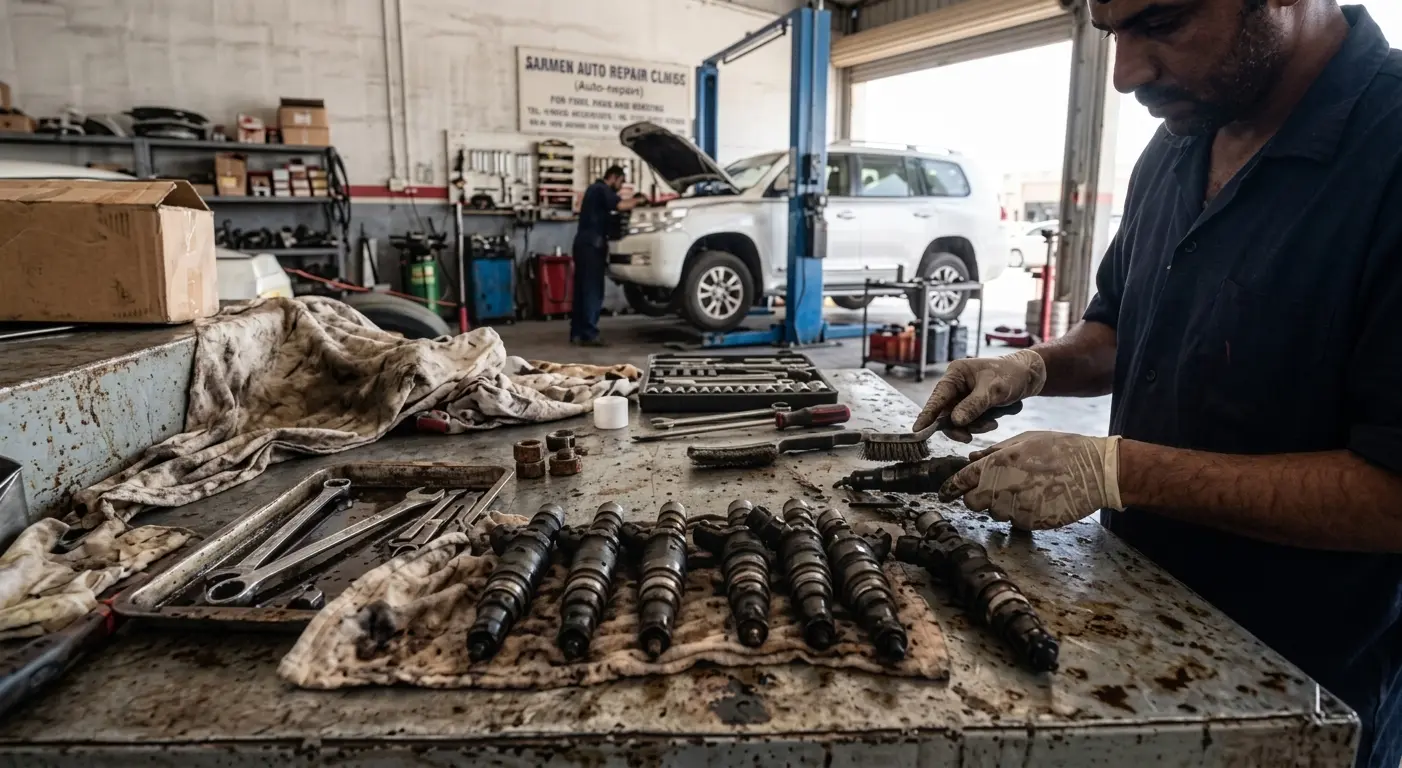 كود P0300 في لاندكروزر V8: السر الميكانيكي لحل مشكلة التفتفة وتجنب الخسائر